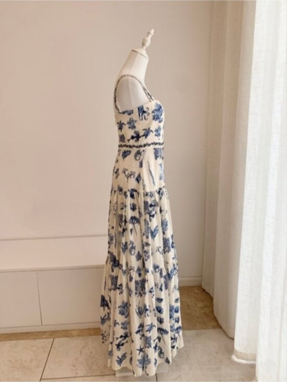 Agua by Agua Bendita Lima printed linen Dress - Picture 4 of 11